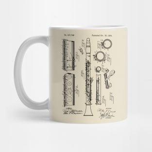 1894 Clarinet Vintage Patent Mug